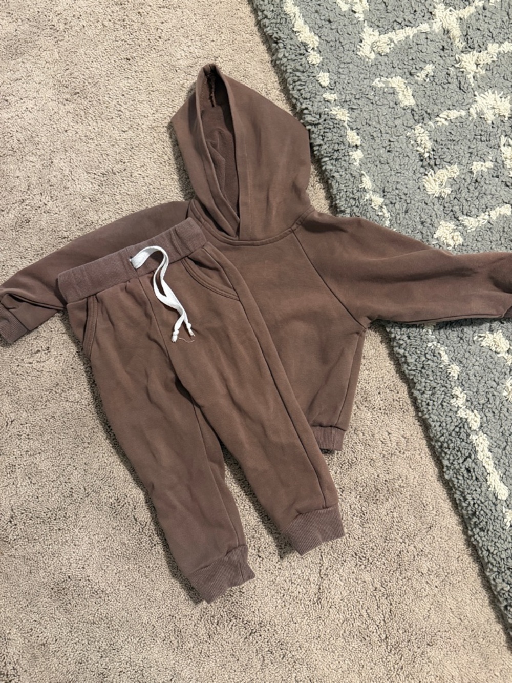 Winnie + Crew Brown Hoodie & Jogger Set 18-24m